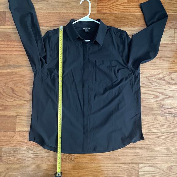 Athleta Everlasting Top Womens Large Black Athletic Performance Short Sleeve - Picture 7 of 9